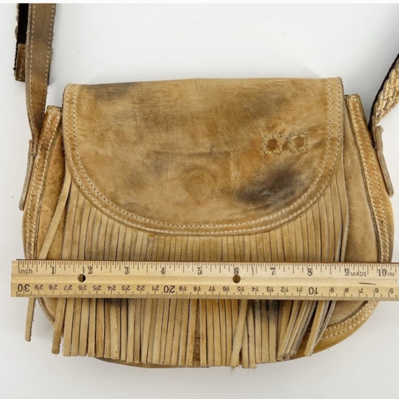 Bed Stu Eastend fringe crossbody bag rustic tan - Picture 2 of 8